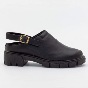 Clog Tratorado Colchãozão Preto