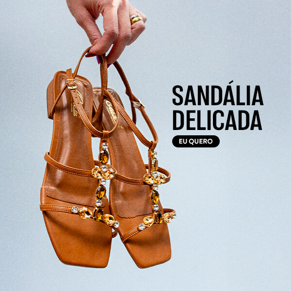 sandálias delicadas